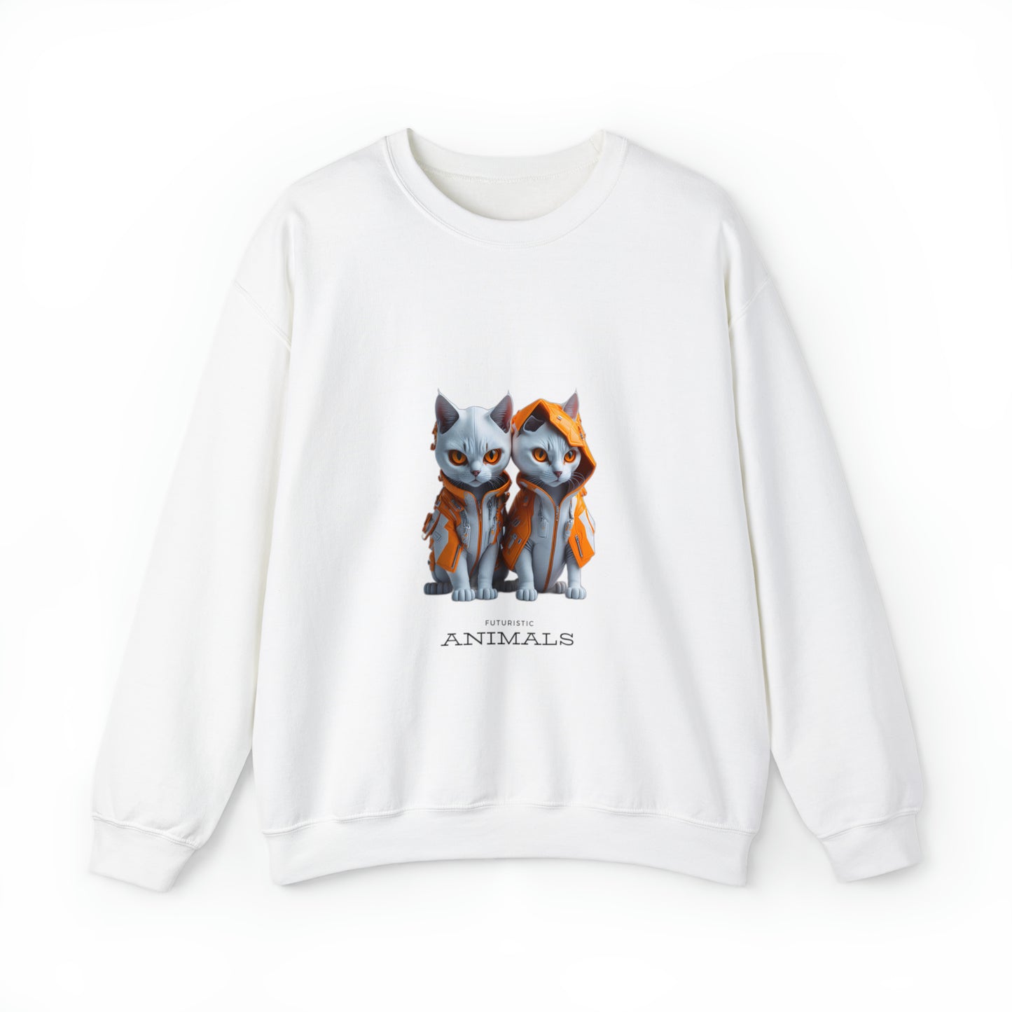Futuristic Animals Sweatshirt Cats